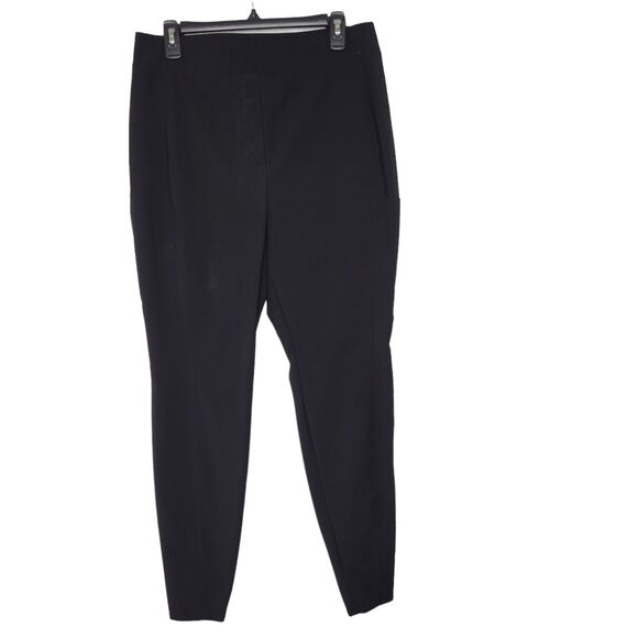 Lane Bryant Black Nylon Pull-On Thigh Pocket Skinny Cargo Pants Size 14 - Picture 1 of 8